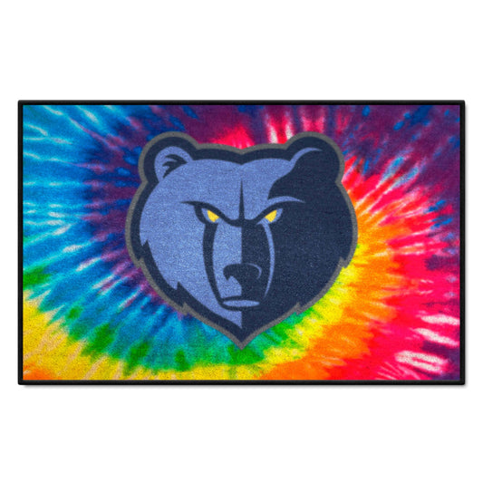 Memphis Grizzlies Tie Dye Starter Mat Accent Rug - 19in. x 30in. - Memphis Grizzlies