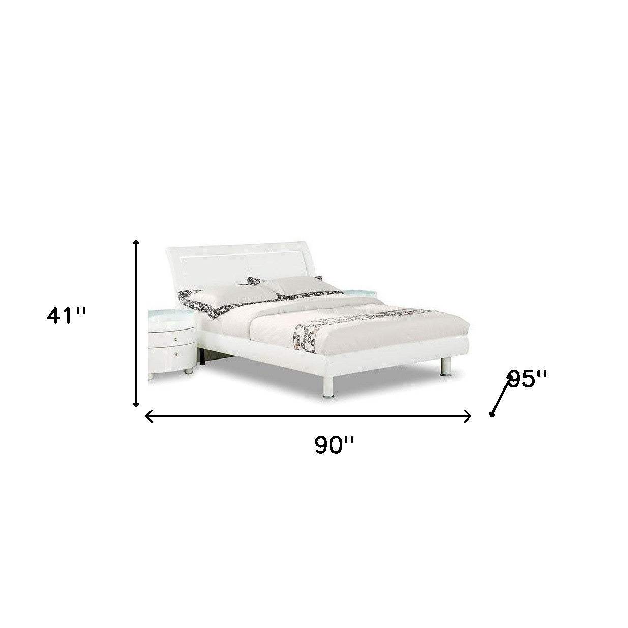 California King Tufted White Bed - Homeroots - Flyclothing LLC