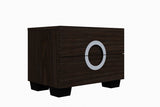 Four Piece Wood Brown Solid Wood Bedroom Set With Mirror - Homeroots