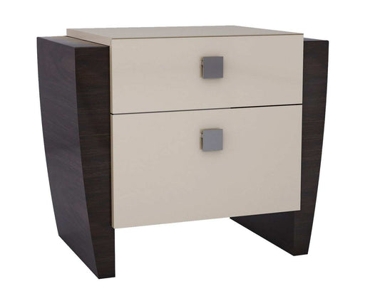Four Piece Beige Solid Wood Bedroom Set With Mirror - Homeroots - Flyclothing LLC