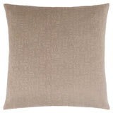 18" X 18" Taupe Velvet Polyester Mosaic Zippered Pillow - Homeroots