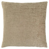 18" X 18" Tan Polyester Zippered Pillow - Homeroots