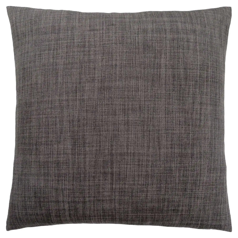 18" X 18" Gray Polyester Linen Zippered Pillow - Homeroots