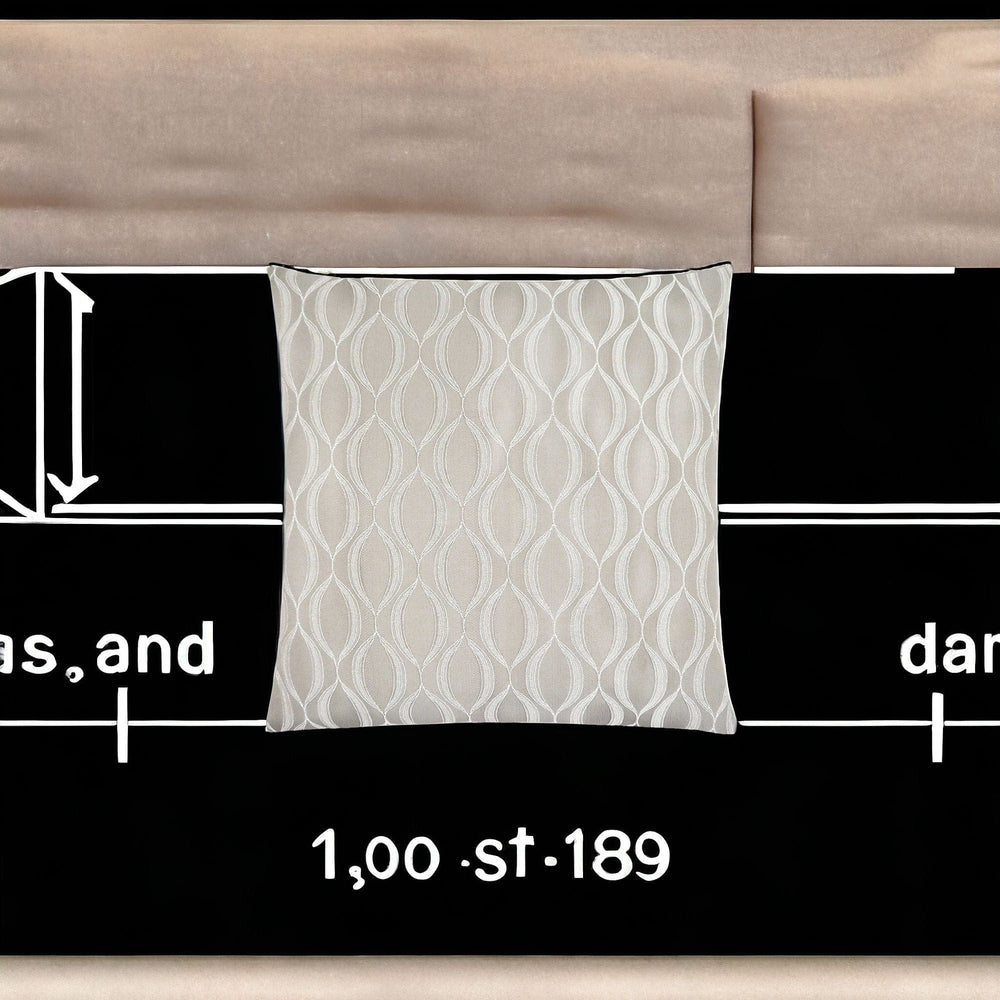 18" X 18" Taupe Polyester Ogee Zippered Pillow - Homeroots - Flyclothing LLC