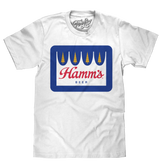 Hamm's Crown Color Logo T-Shirt - White