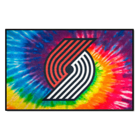 Portland Trail Blazers Tie Dye Starter Mat Accent Rug - 19in. x 30in. - Portland Trail Blazers
