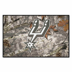 San Antonio Spurs Camo Starter Mat Accent Rug - 19in. x 30in. - San Antonio Spurs