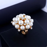 Pearl Cluster Ring - Trendsi - Flyclothing LLC