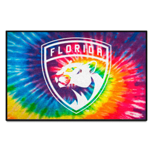 Florida Panthers Tie Dye Starter Mat Accent Rug - 19in. x 30in. - Florida Panthers