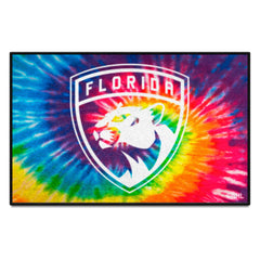 Florida Panthers Tie Dye Starter Mat Accent Rug - 19in. x 30in. - Florida Panthers