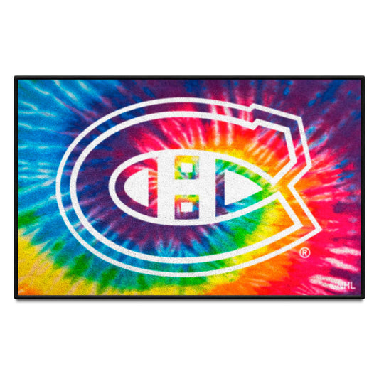 Montreal Canadiens Tie Dye Starter Mat Accent Rug - 19in. x 30in. - Montreal Canadiens