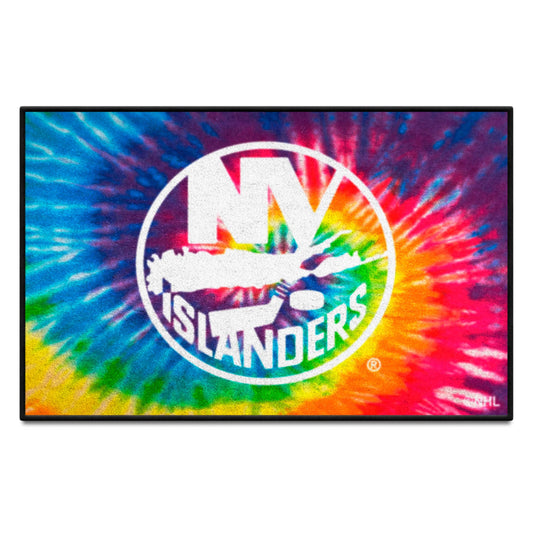 New York Islanders Tie Dye Starter Mat Accent Rug - 19in. x 30in. - New York Islanders