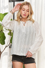 ADORA Cotton Peasant Top - Trendsi - Flyclothing LLC