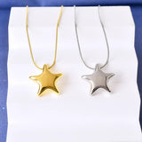 Titanium Steel Star Pendant Necklace - Trendsi - Flyclothing LLC