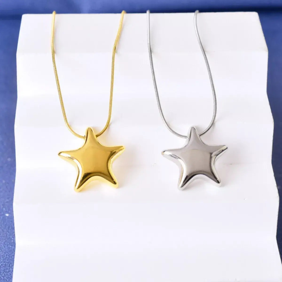 Titanium Steel Star Pendant Necklace - Trendsi - Flyclothing LLC