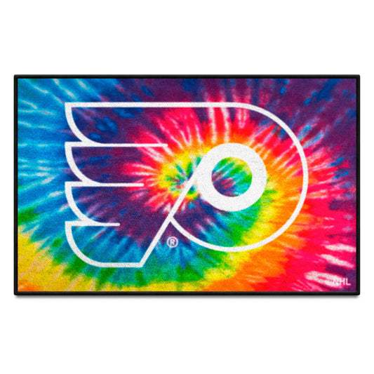 Philadelphia Flyers Tie Dye Starter Mat Accent Rug - 19in. x 30in. - Philadelphia Flyers