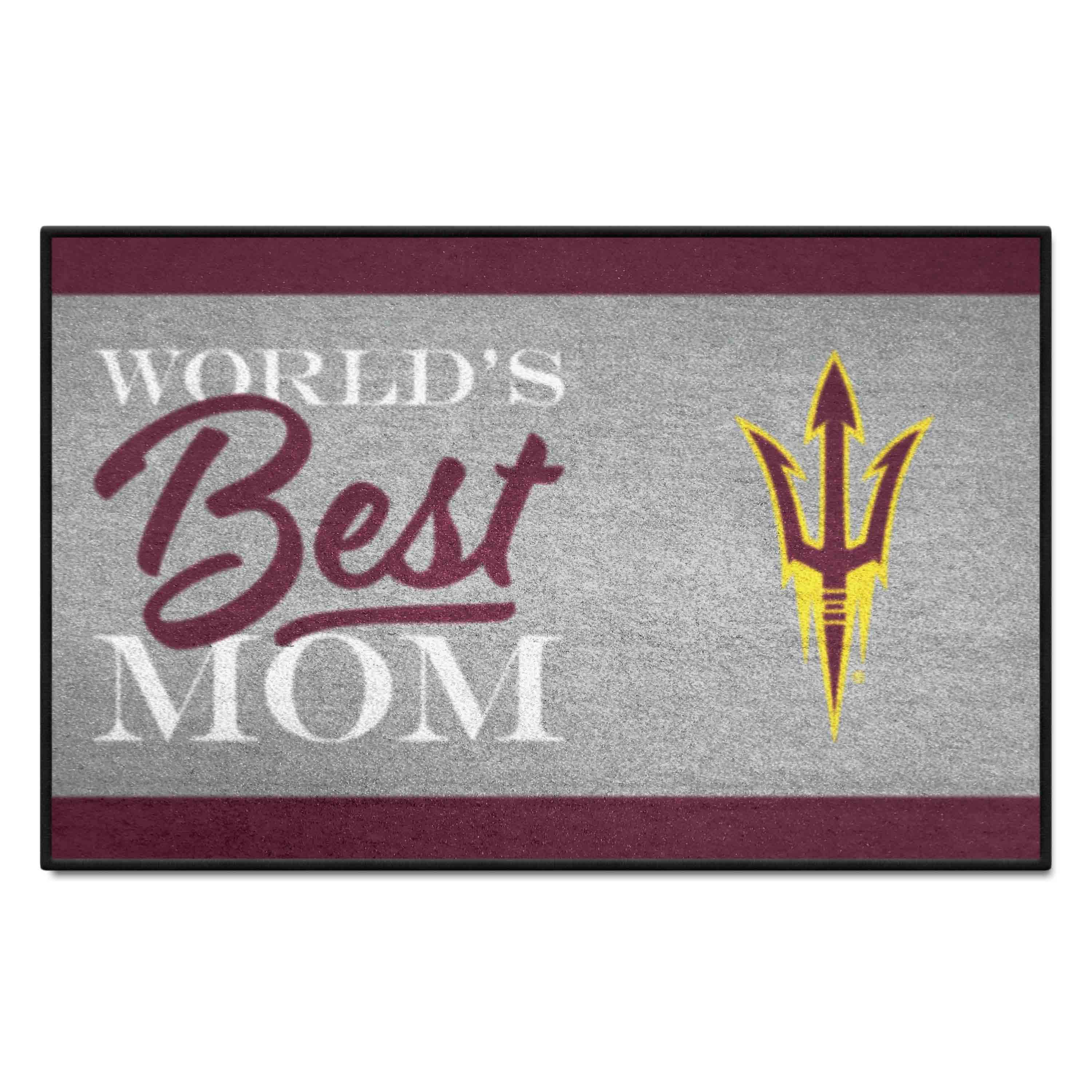 Arizona State Sun Devils World's Best Mom Starter Mat Accent Rug - 19in. x 30in. - Arizona State