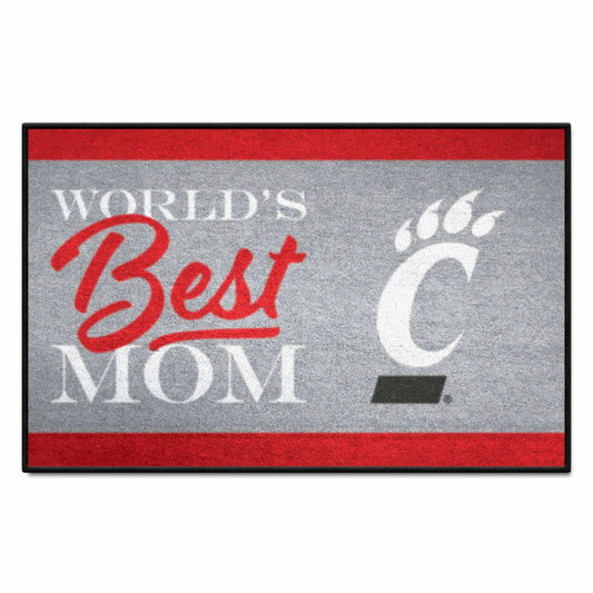 Cincinnati Bearcats World's Best Mom Starter Mat Accent Rug - 19in. x 30in. - Cincinnati