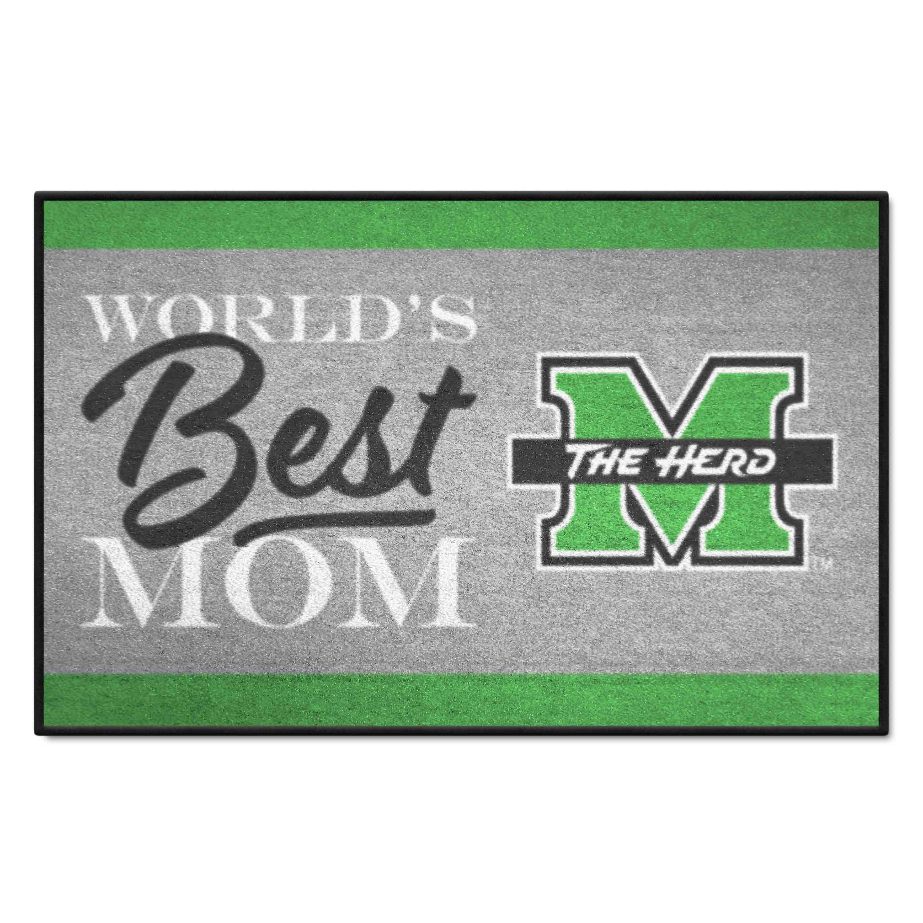 Marshall Thundering Herd World's Best Mom Starter Mat Accent Rug - 19in. x 30in. - Marshall