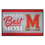 Maryland Terrapins World's Best Mom Starter Mat Accent Rug - 19in. x 30in. - Maryland