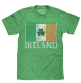Ireland Flag with Shamrock T-Shirt - Green