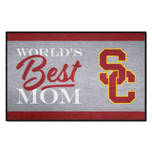 Southern California Trojans World's Best Mom Starter Mat Accent Rug - 19in. x 30in.