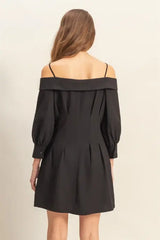 HYFVE Button Down Spaghetti Strap Mini Dress with Pockets - Trendsi - Flyclothing LLC