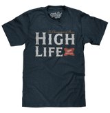 Miller High Life Champagne of Beers T-Shirt - Heather Navy Blue
