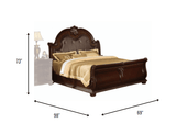 Brown Solid Wood Bed Frame - Homeroots - Flyclothing LLC