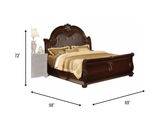 Brown Solid Wood Bed Frame - Homeroots