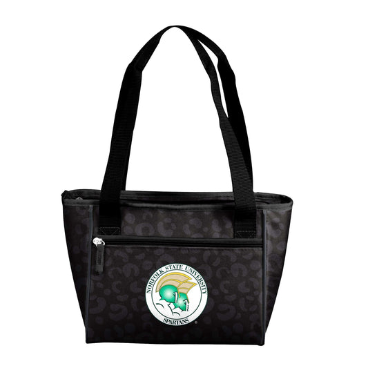 Norfolk State Leopard Print 16 Can Cooler Tote - Logo Brands - Flyclothing LLC