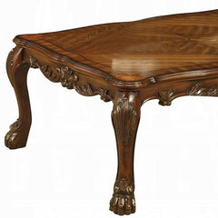 54" Brown Solid Wood Coffee Table - Homeroots