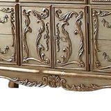 20" Gold Solid Wood Combo Dresser - Homeroots