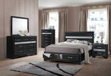 Beige And Black Upholstered Wooltwo Drawer Bed - Homeroots - Flyclothing LLC