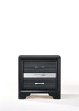 17" Rectangular Three Drawers Nightstand With Solid Wood Top - Homeroots