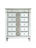 21" X 44" X 56" Mirrored Wood Chest - Homeroots