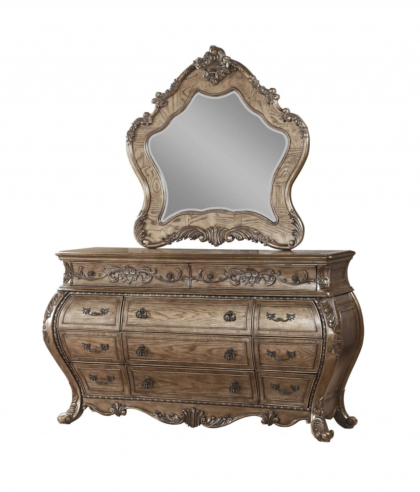 23" Brown Solid Wood Combo Dresser - Homeroots - Flyclothing LLC