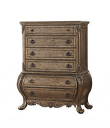 21" X 42" X 57" Vintage Oak Wood Chest - Homeroots - Flyclothing LLC