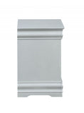 24" Platinum Two Drawers Nightstand - Homeroots