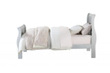 41" X 85" X 47" Platinum Wood Twin Bed - Homeroots
