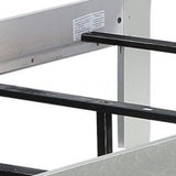41" X 85" X 47" Platinum Wood Twin Bed - Homeroots