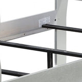 41" X 85" X 47" Platinum Wood Twin Bed - Homeroots