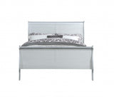 King Silver Sleigh Bed - Homeroots - Flyclothing LLC