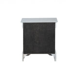 24" Platinum Two Drawers Nightstand - Homeroots