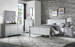Off White Solid Wood Twin Bed Frame - Homeroots