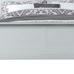 Off White Solid Wood Twin Bed Frame - Homeroots
