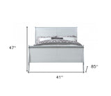 Off White Solid Wood Twin Bed Frame - Homeroots - Flyclothing LLC