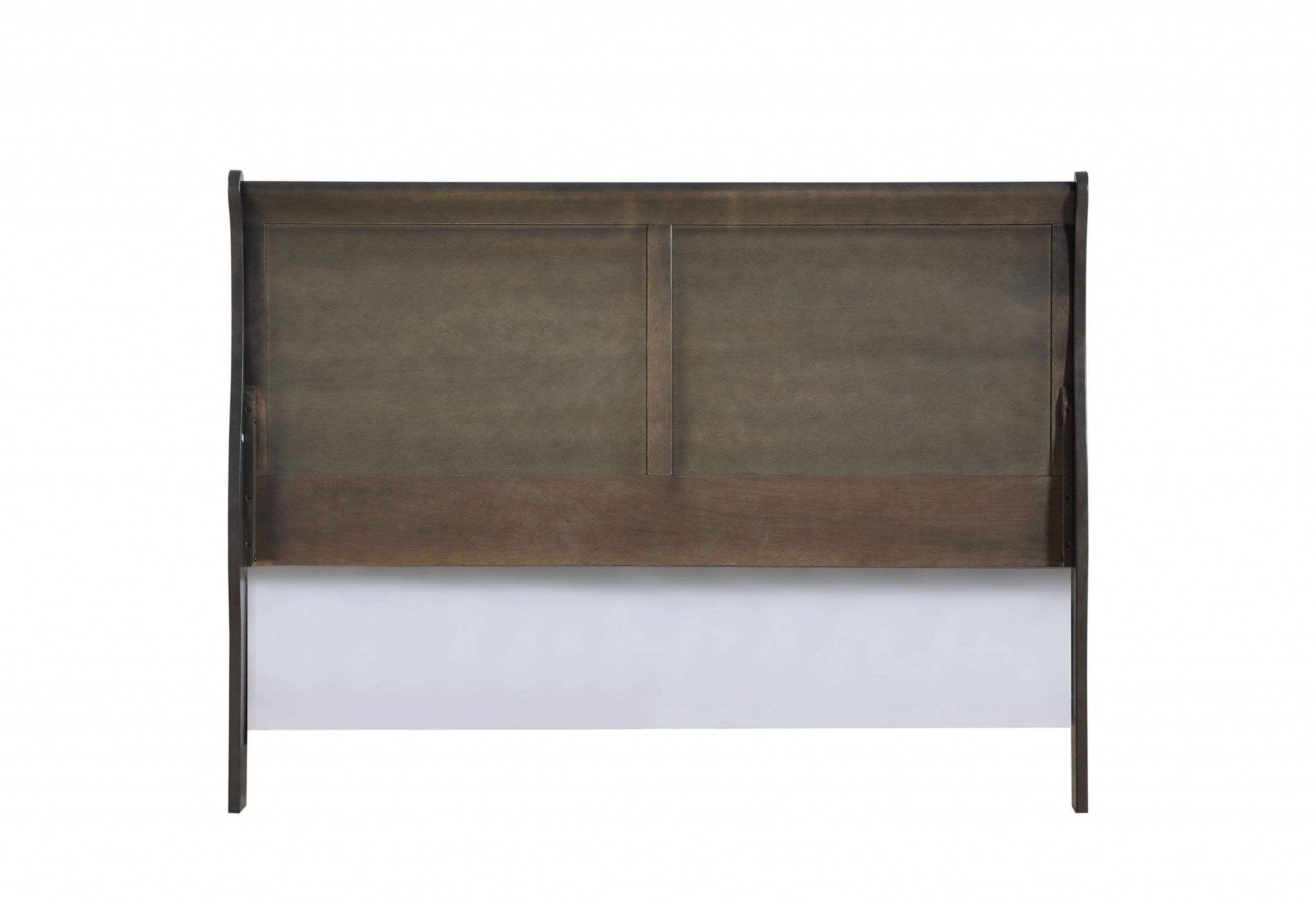 Dark Gray King Sleigh Bed - Homeroots - Flyclothing LLC