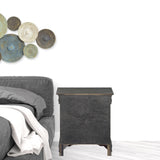 24" Gray Two Drawers Nightstand - Homeroots - Flyclothing LLC