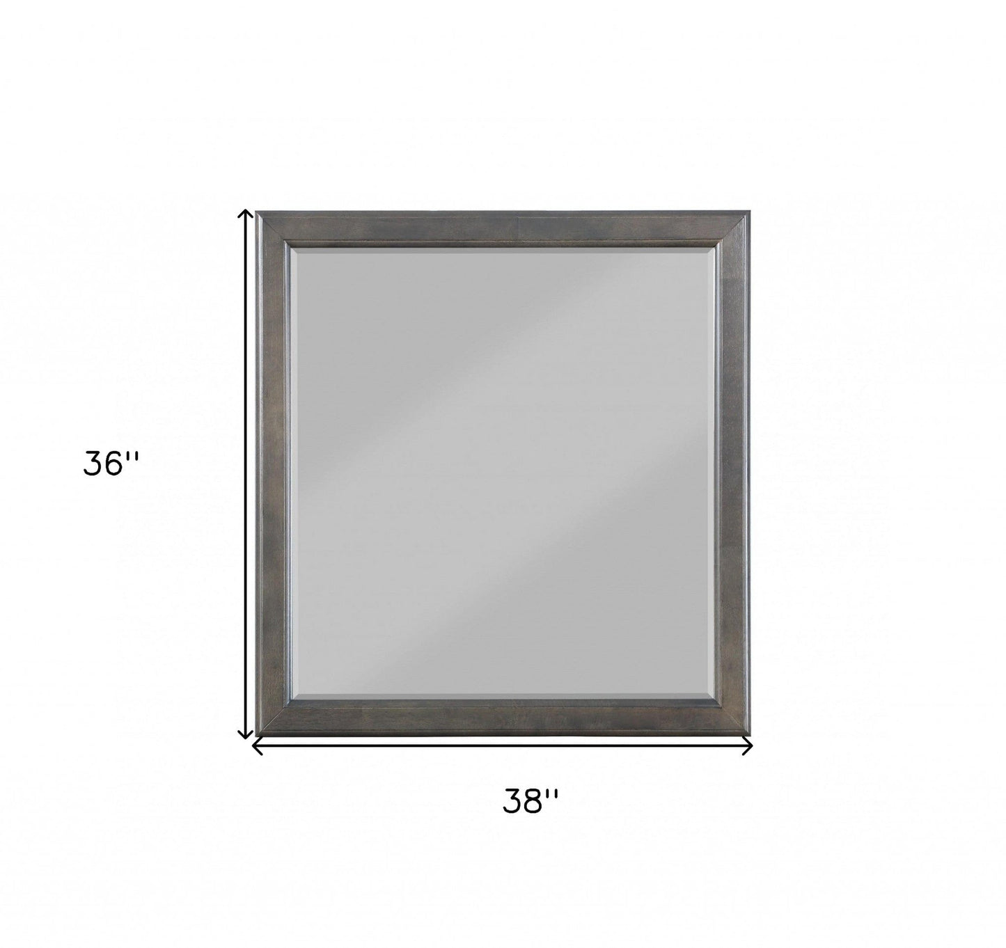 38" Rectangle Wall Mounted Accent Mirror - Homeroots - Flyclothing LLC